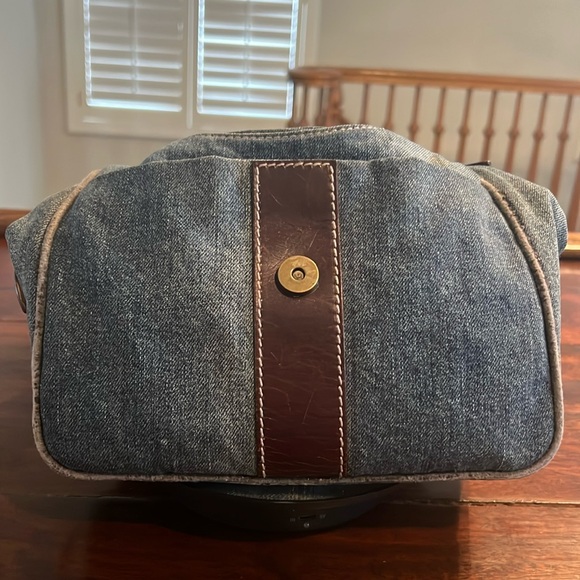 Fendi Vintage Hobo Bag Blue Denim & Leather - Picture 6 of 15